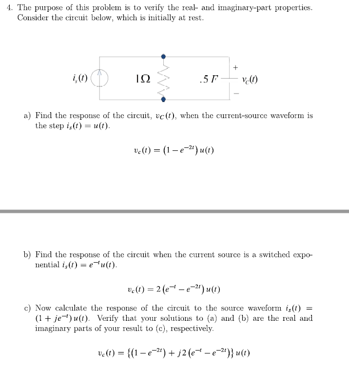 Solved 4. The purpose of this problem is to verify the real- | Chegg.com