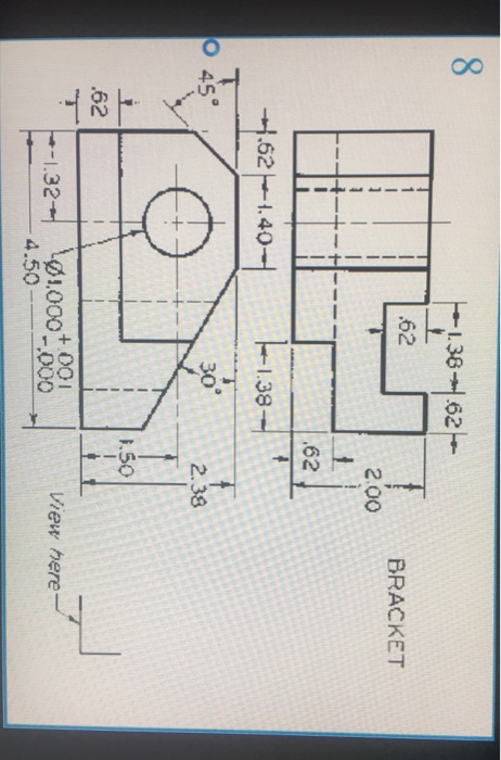 Solved lems. Sketch or draw the given views, and add the | Chegg.com