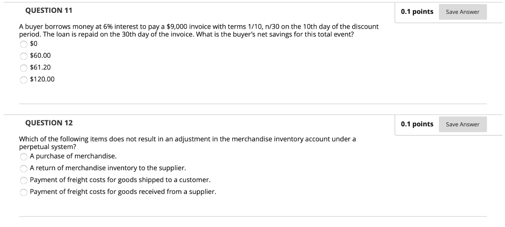 Solved QUESTION 3 0.1 points Save Answer Tony's Market | Chegg.com
