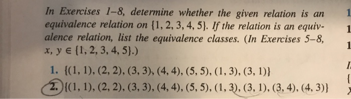 Solved In Exercises 1-8, determine whether the given | Chegg.com