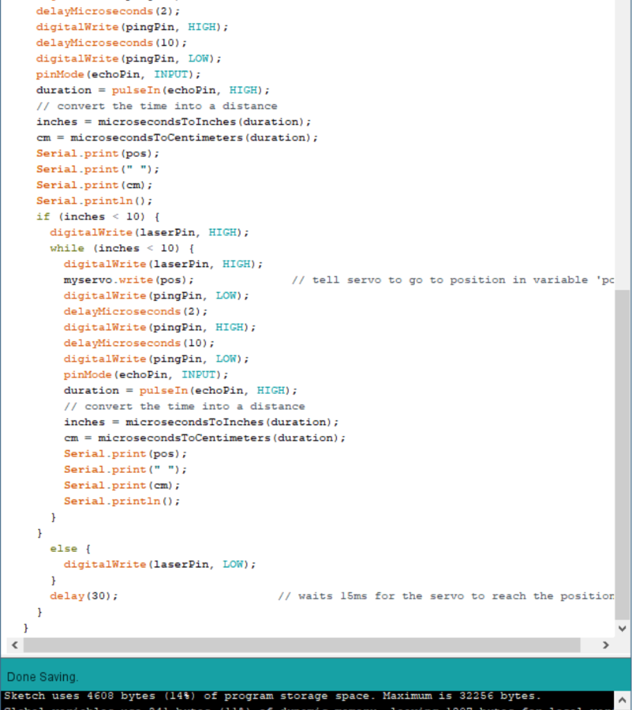 The code was created using the Arduino Software to | Chegg.com