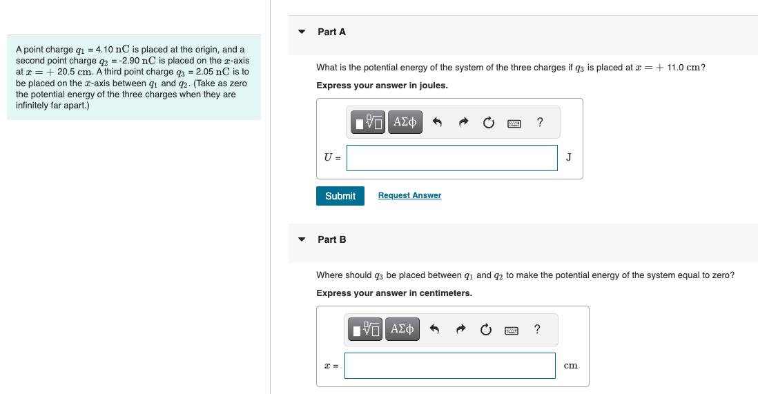 Solved A point charge q1=4.10nC is placed at the origin, and | Chegg.com