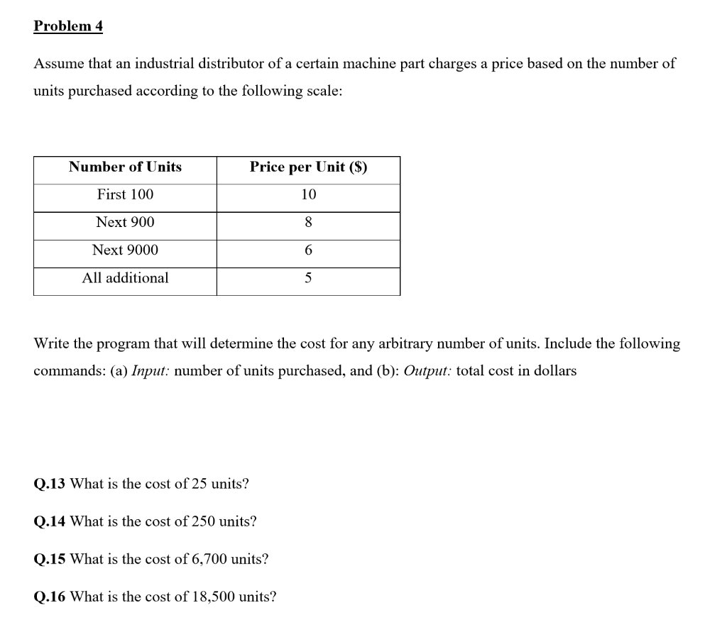 Solved Problem 4 Assume that an industrial distributor of a | Chegg.com