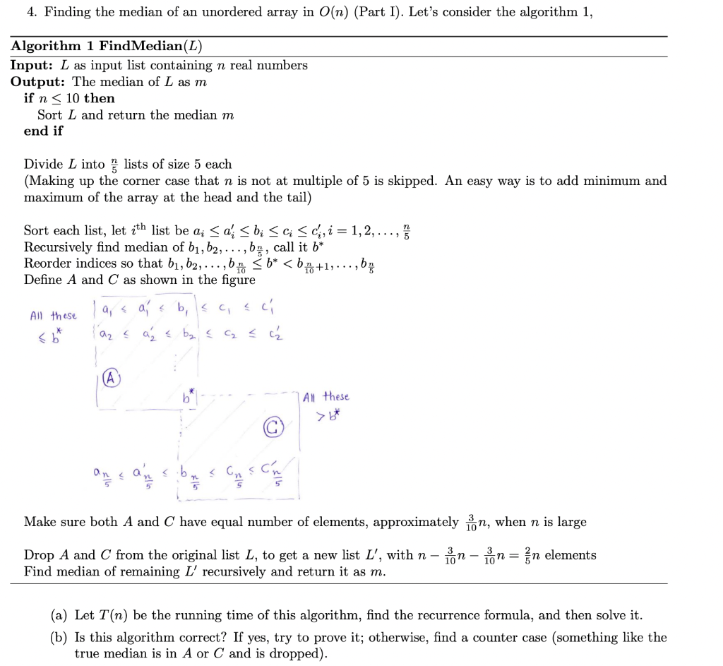 [Solved]: Divide ( L ) into ( frac{n}{5} ) lists of s