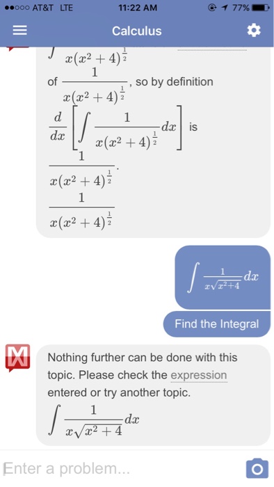 integration of x to the power 4 1 x 2 1