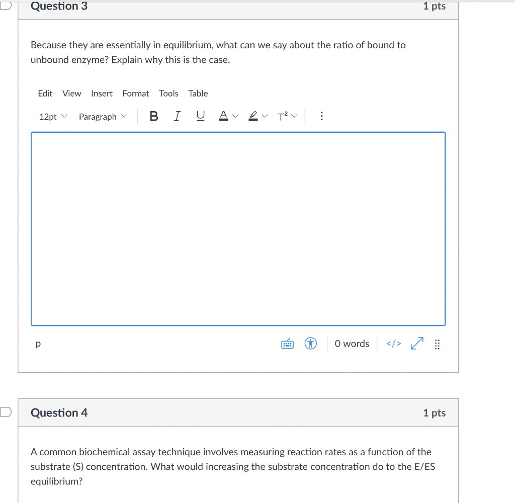 Solved Enzymes are biological catalysts that are typically | Chegg.com