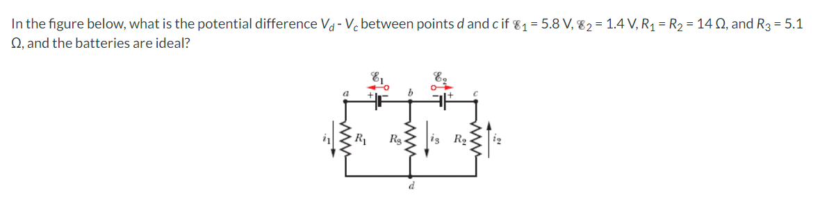 Solved In The Figure Below, What Is The Potential Difference | Chegg.com