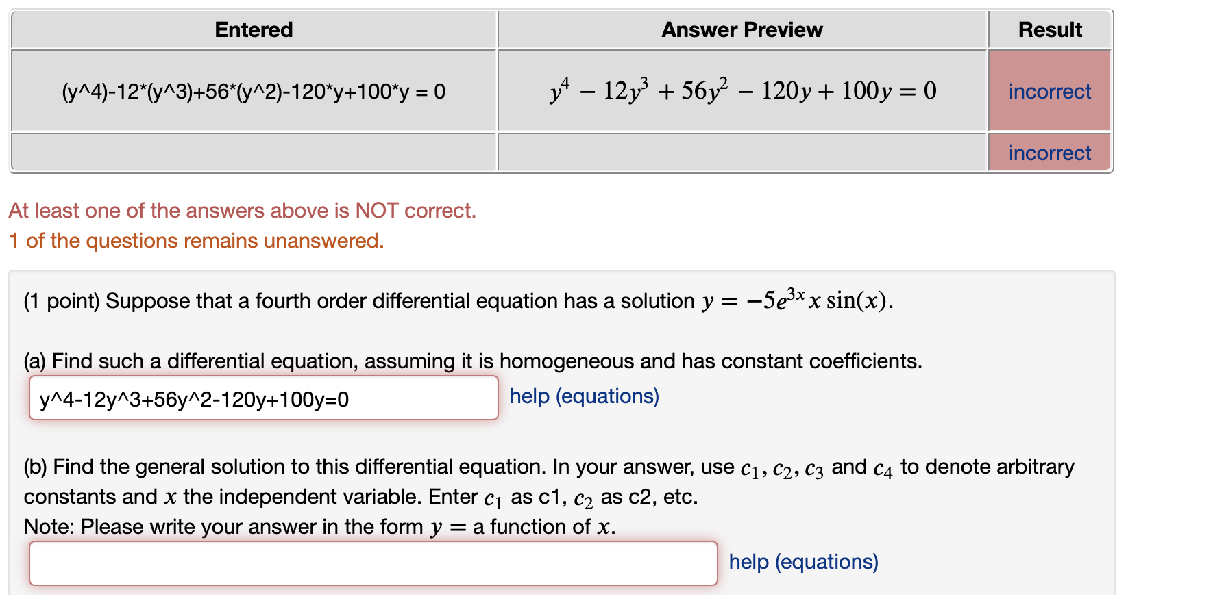 Solved Entered Answer Preview Result | Chegg.com