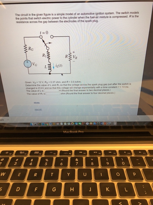 Solved The circuit in the given figure is a simple model of | Chegg.com