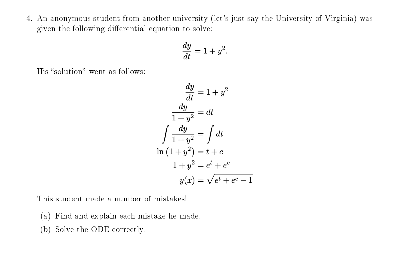 Solved 3. Given The Following Autonomous Dierential | Chegg.com