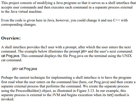 This project consists of modifying a Java program so | Chegg.com