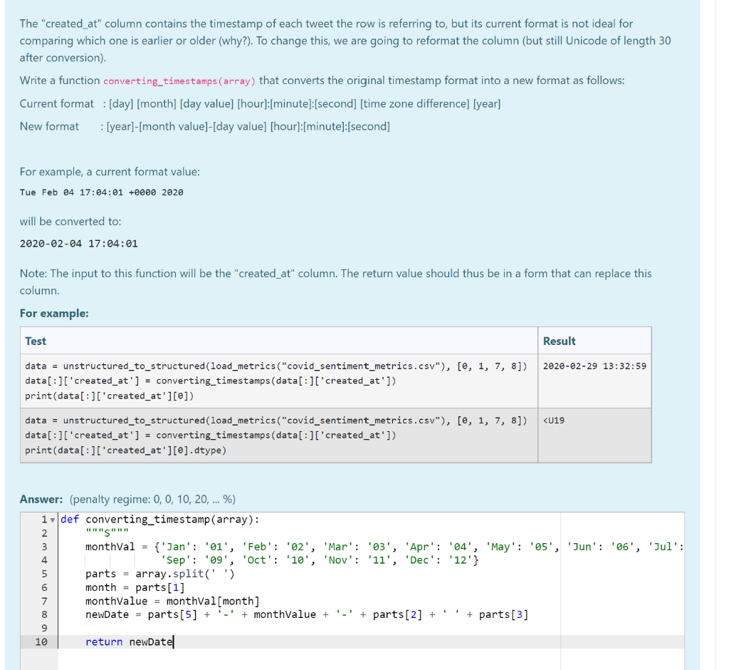 Solved For my code it shows me AttributeError: | Chegg.com