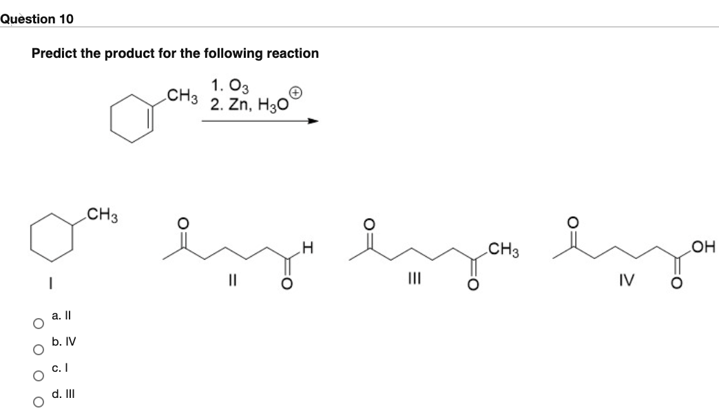 Solved Question 7 3 points Save Answer Predict the product | Chegg.com