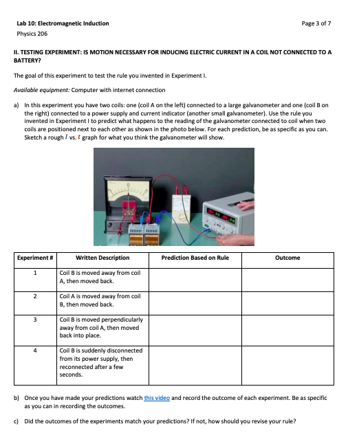 Page 1 of 7 Lab 10 Induction Physics