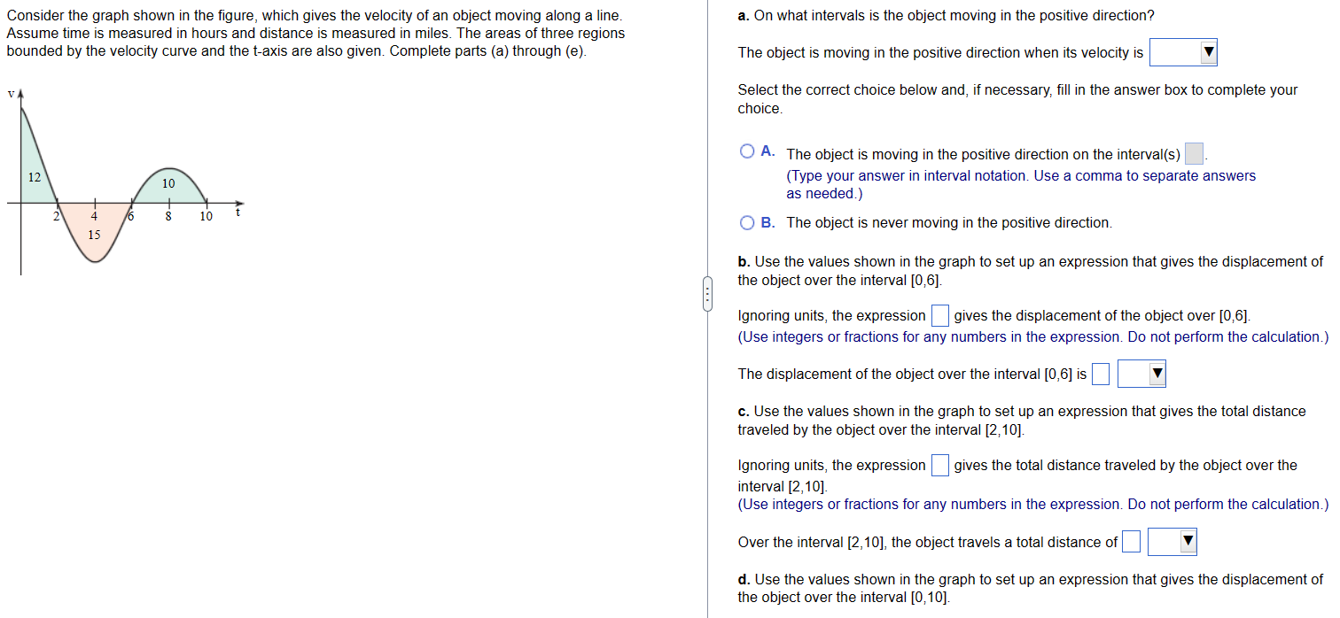 Solved d. Use the values shown in the graph to set up an | Chegg.com