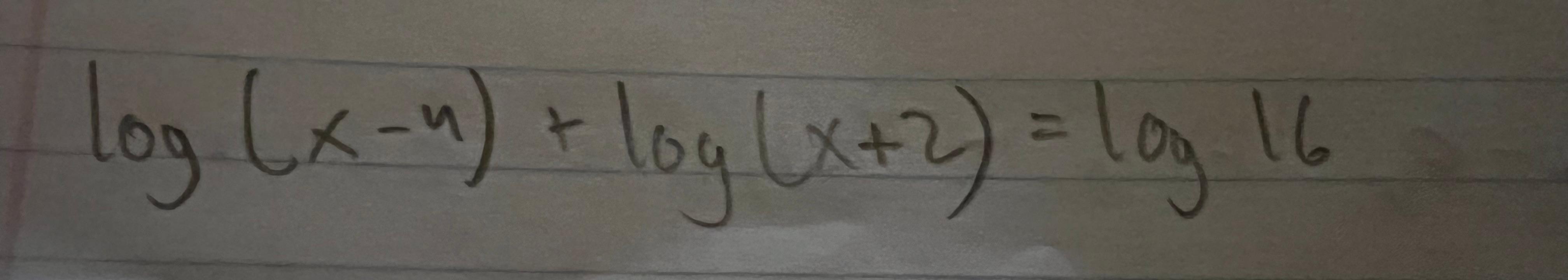 Log X 4 Log X 2