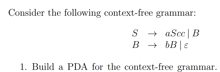 Solved Consider The Following Context-free Grammar: S © AScc | Chegg.com