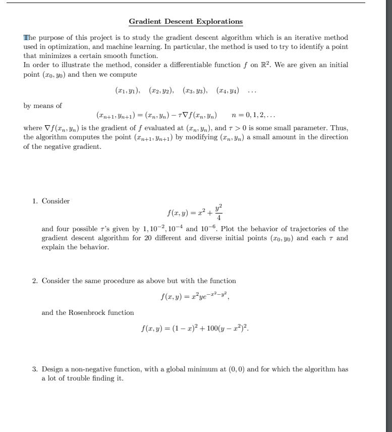 MathType - The #Gradient descent is an iterative optimization #algorithm  for finding local minimums of multivariate functions. At each step, the  algorithm moves in the inverse direction of the gradient, consequently  reducing