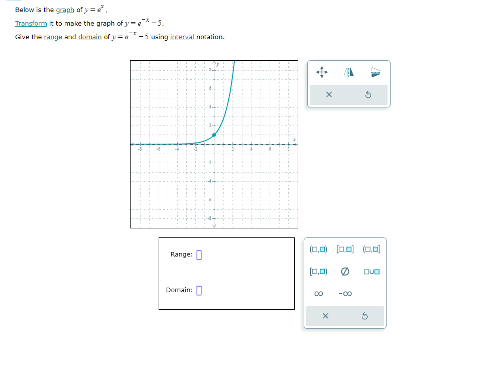 y e x 5 graph