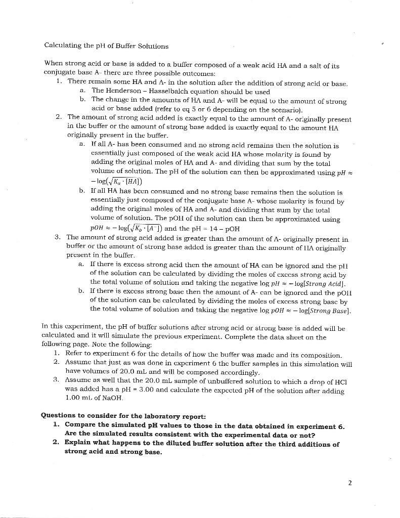 Solved Data Sheet Moles of acetic acid contained in 50.0 mL | Chegg.com