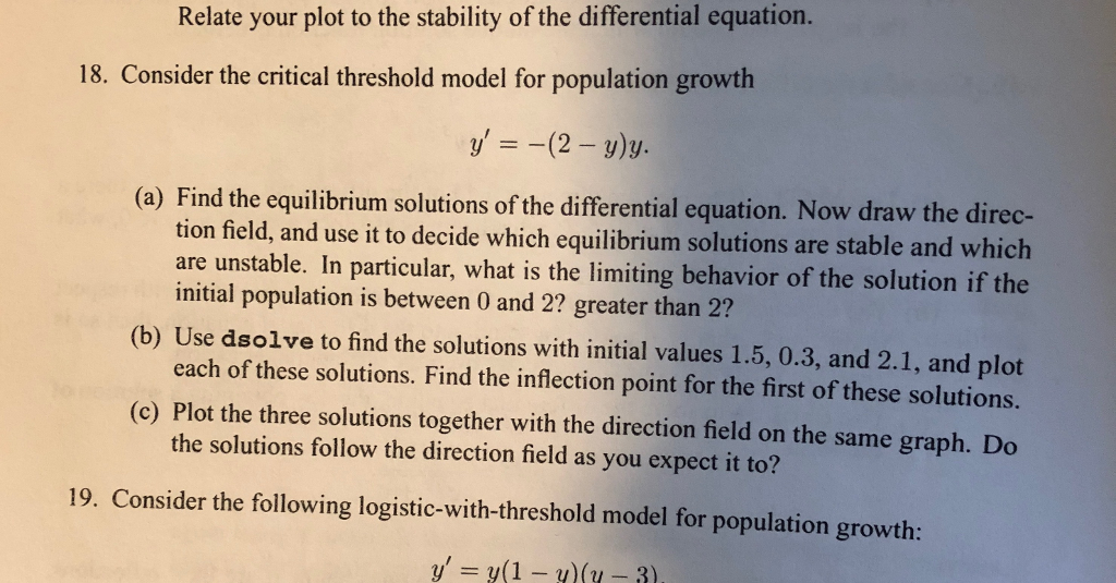Solved Problem 18 Differential Equations With Matlab Chegg Solved Problem 18 Differential Equations With Matlab Chegg