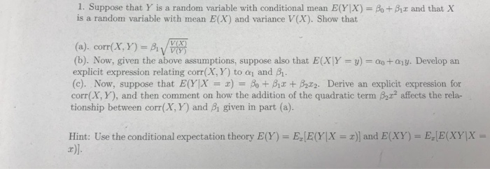 Solved 1. Suppose that Y is a random variable with | Chegg.com