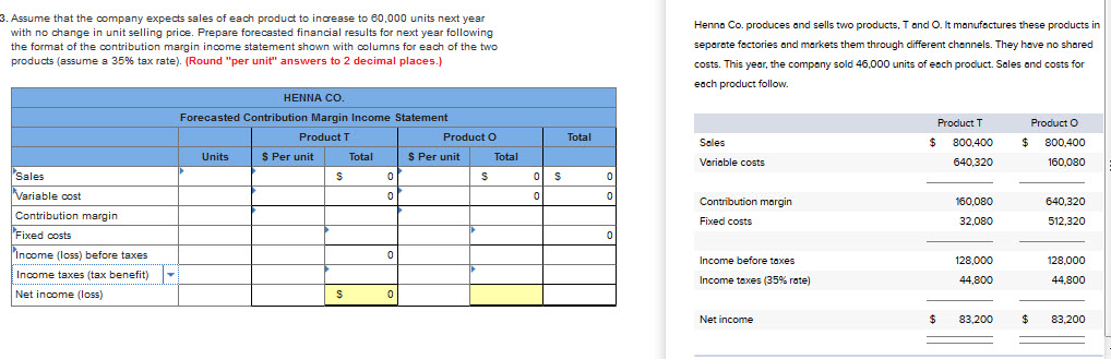 Solved 3. Assume that the company expects sales of each | Chegg.com