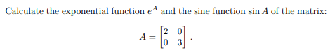 Solved Calculate the exponential function e4 and the sine | Chegg.com