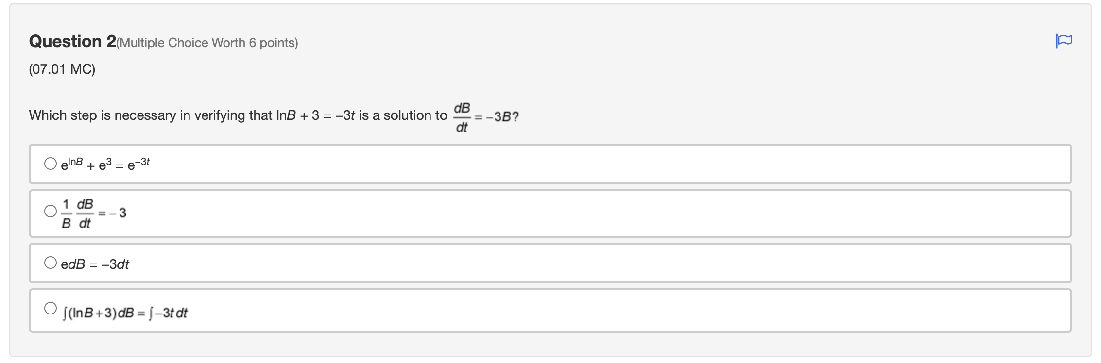 Solved Question 2(Multiple Choice Worth 6 points) (07.01 MC) | Chegg.com