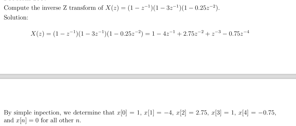 Z Transform Math Problem Solved Solved Problem 6: (Z transform) Compute the Z transform of | Chegg.com