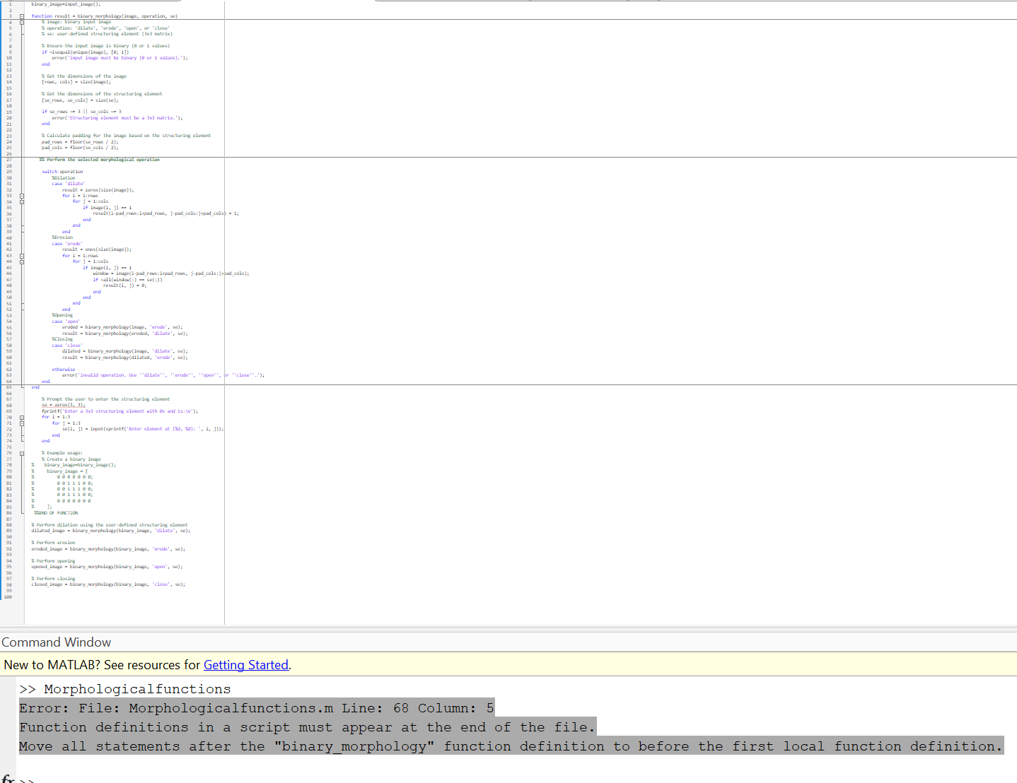 Solved I want to perform the function | Chegg.com