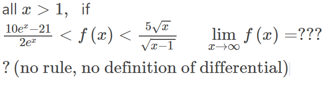 Solved lim (5-3) = 2 lin 3 all x > 1, if 10e -21 | Chegg.com
