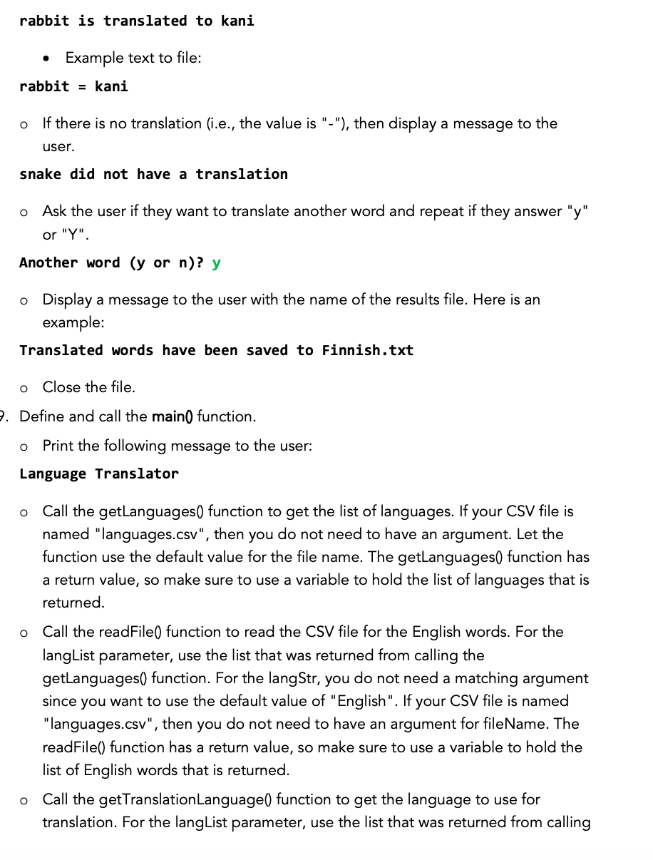 Learning Objective Read data from a CSV | Chegg.com