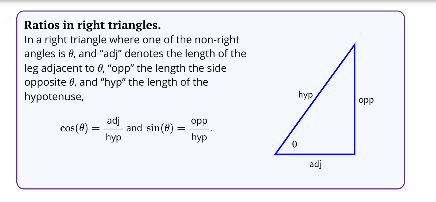 Solved Ratios in right triangles. In a right triangle where
