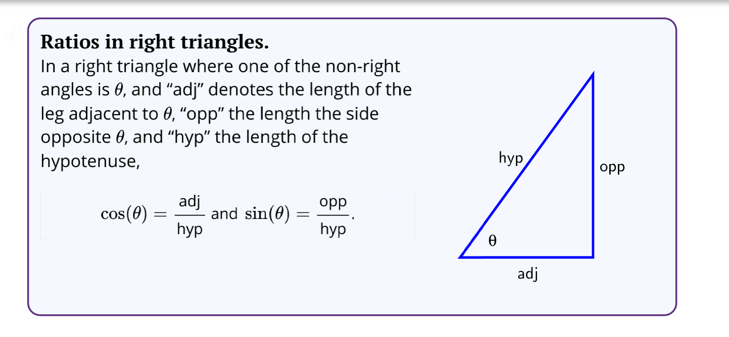 Solved Ratios in right triangles. In a right triangle where | Chegg.com