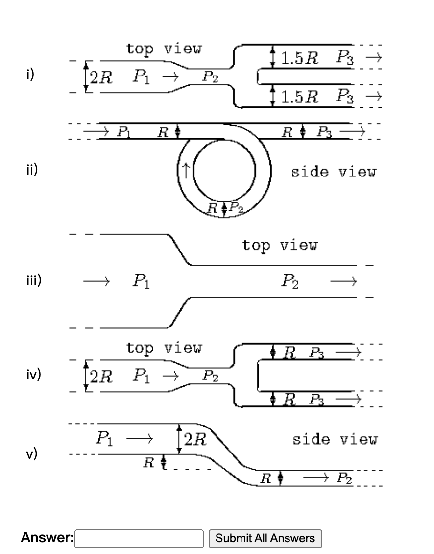 Solved The five diagrams show portions of systems of pipes | Chegg.com