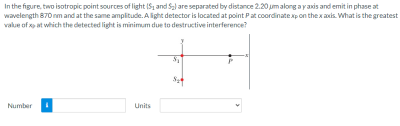 Solved In the figure, two isotropic point sources of light | Chegg.com