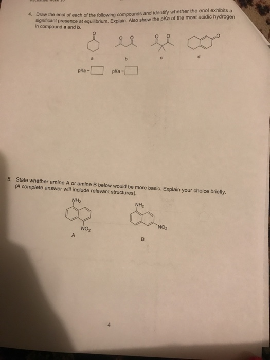 Solved of each of the following compounds and identify | Chegg.com