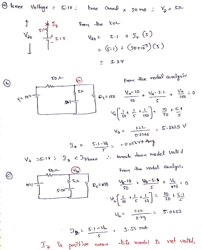 Solved Problem 3) Ripple Voltage RS * ZD SRL The Zener diode | Chegg.com