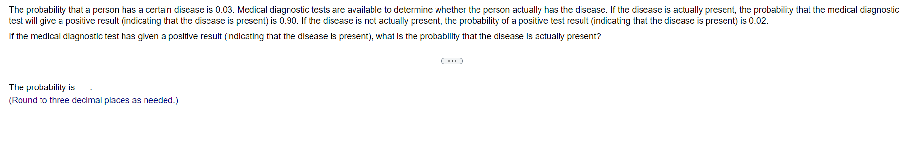 Solved The Probability That A Person Has A Certain Disease 