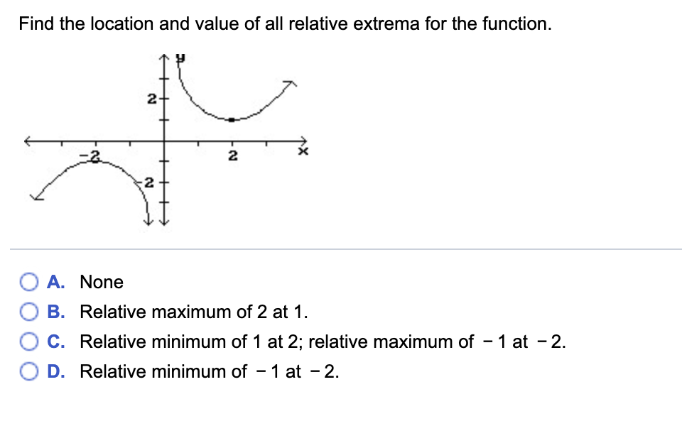 Solved Find the location and value of all relative extrema | Chegg.com