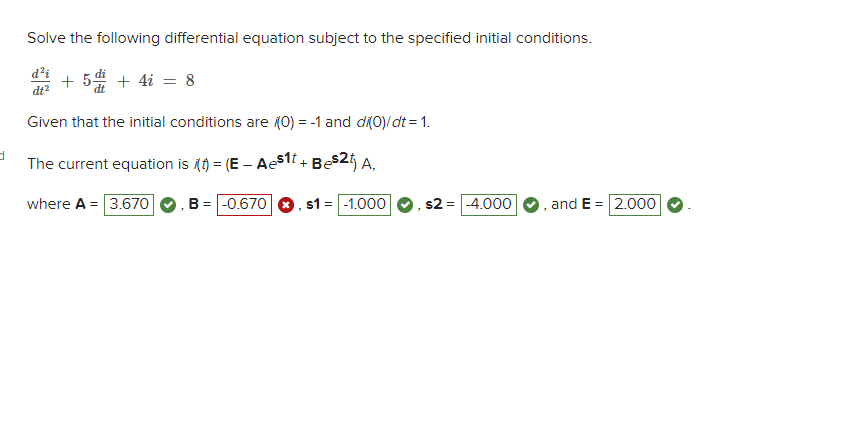Solved Solve the following differential equation subject to | Chegg.com