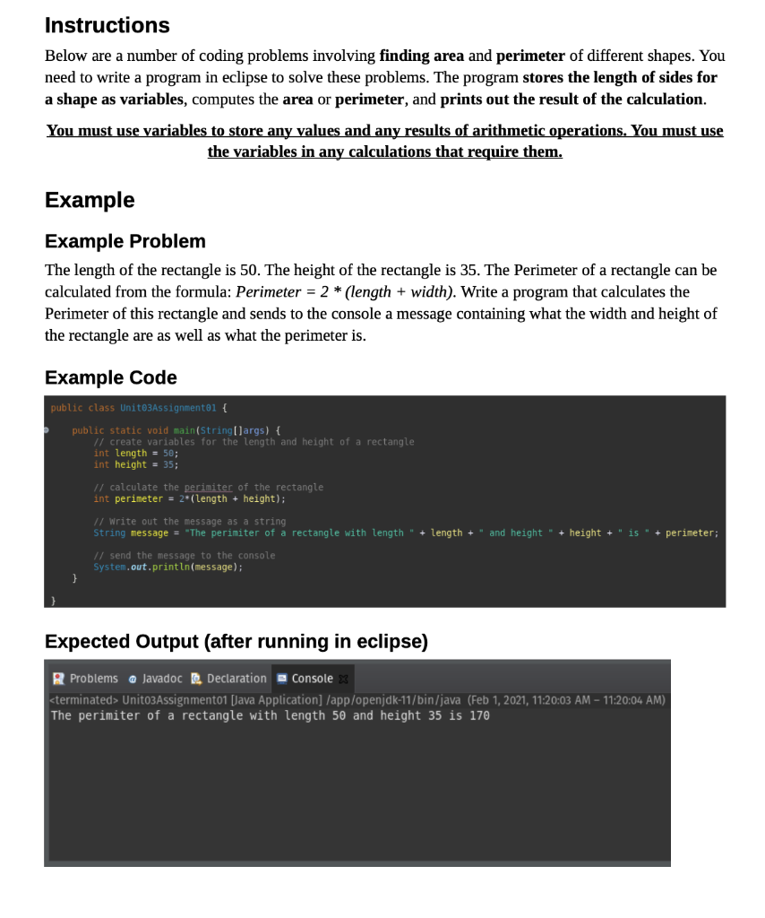 Solved Instructions Below are a number of coding problems | Chegg.com