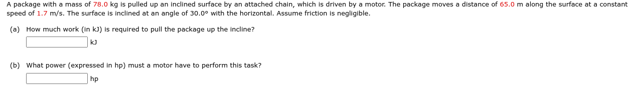 Solved A package with a mass of 78.0 kg is pulled up an | Chegg.com