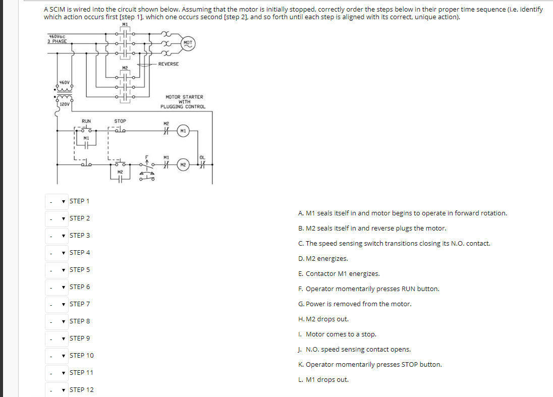 A SCIM is wired into the circuit shown below. | Chegg.com