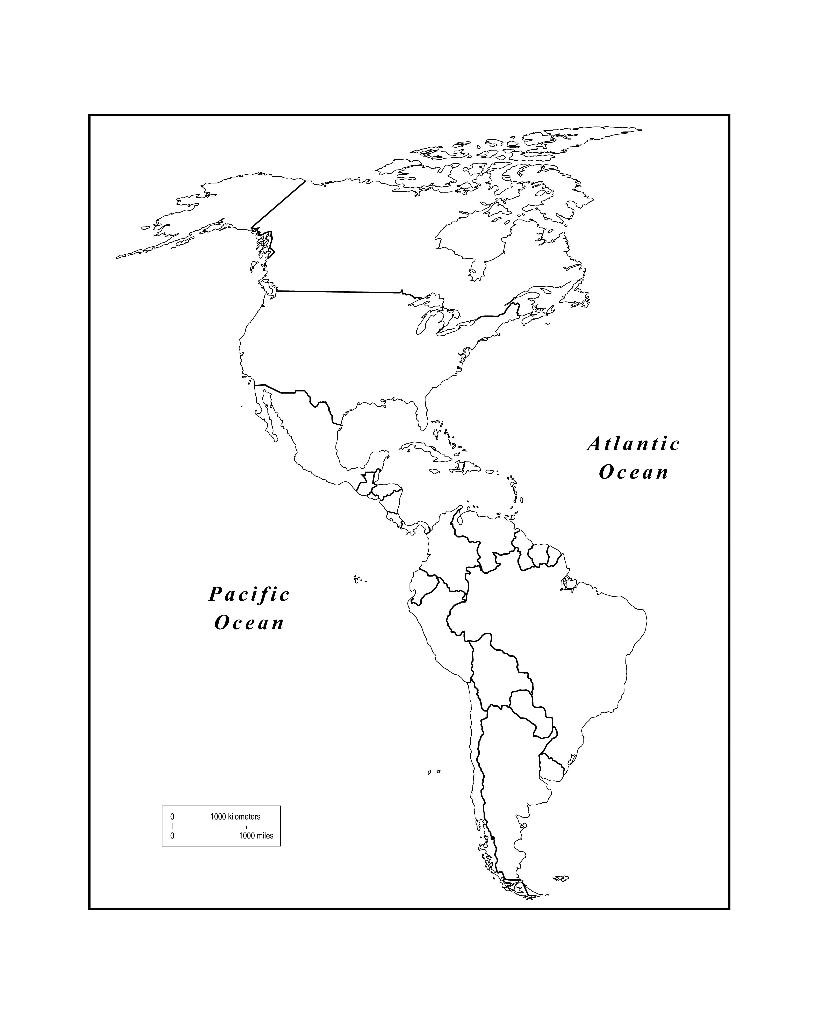 west hemisphere map