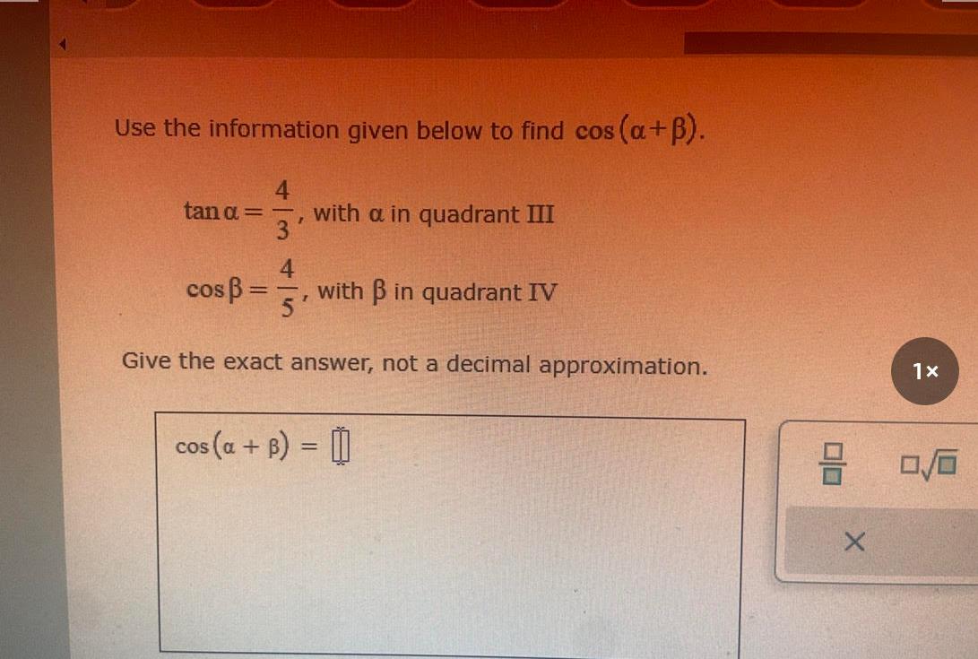 solved-use-the-information-given-below-to-find-cos-chegg