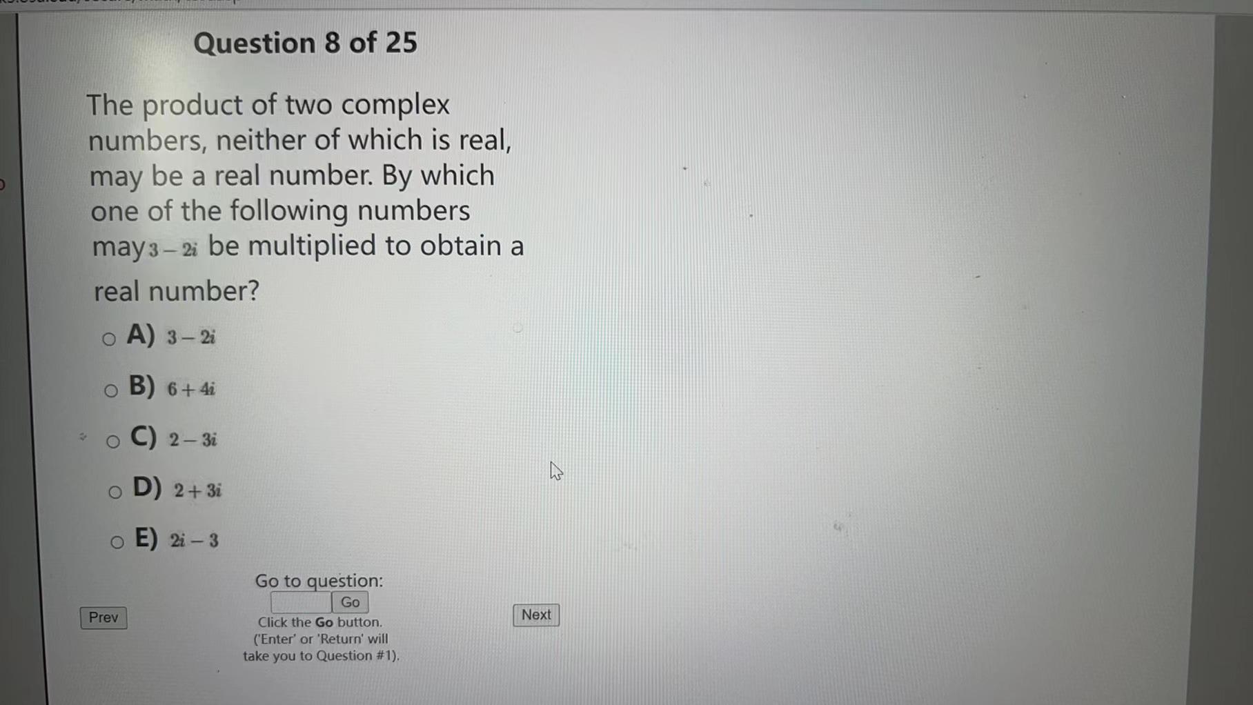 Solved The product of two complex numbers, neither of which | Chegg.com