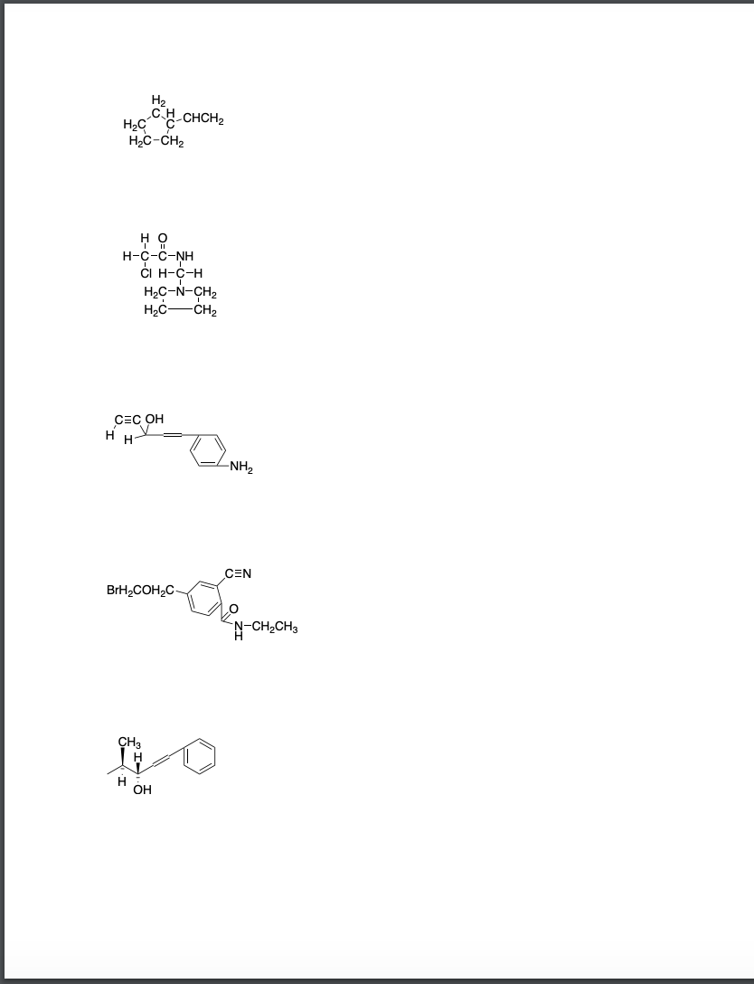 Solved Draw the correct bond-line structures from the | Chegg.com ...