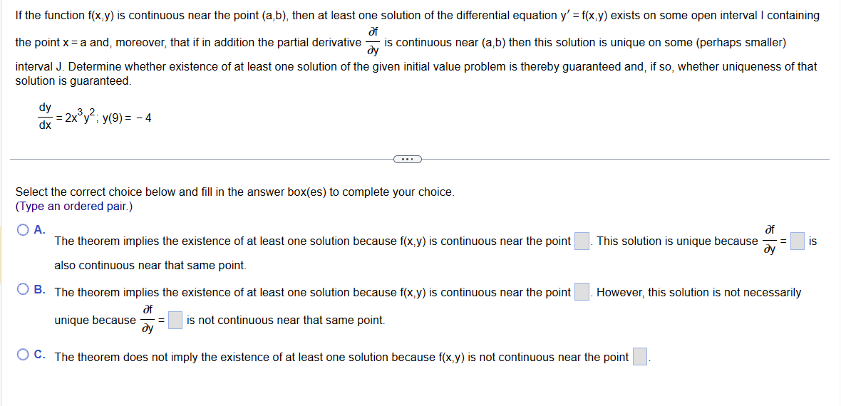 Solved If The Function F(x,y) Is Continuous Near The Point | Chegg.com